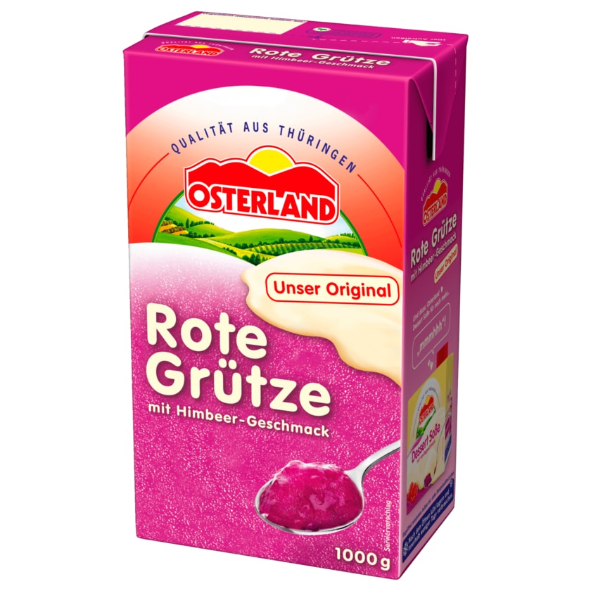 Osterland Rote Grütze mit Himbeer Geschmack 1000g